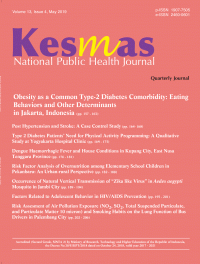 National Public Health Journal (KESMAS) Volume 11 Issue 1
